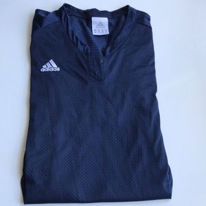 Adidas Performance Button Jersey Top Size Large